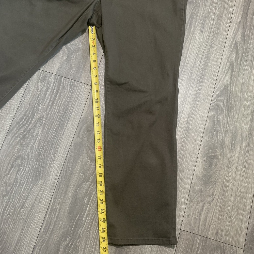Style Co Straight‎ Leg Pants Olive Green Mens Size 20W Casual Khaki Trousers - Picture 11 of 12